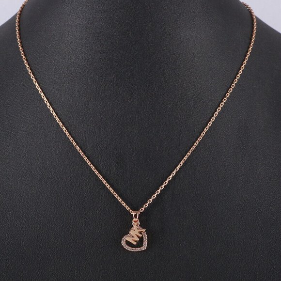 MICHAEL KORS ROSE GOLD STERLING SILVER NECKLACE - Picture 1 of 1